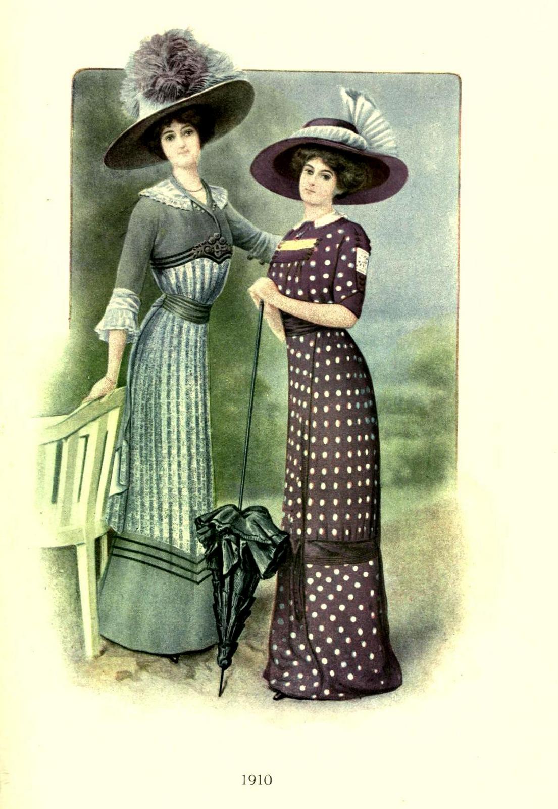 bumble button Buying Hats in Paris Salon in 1910. Free Edwardian